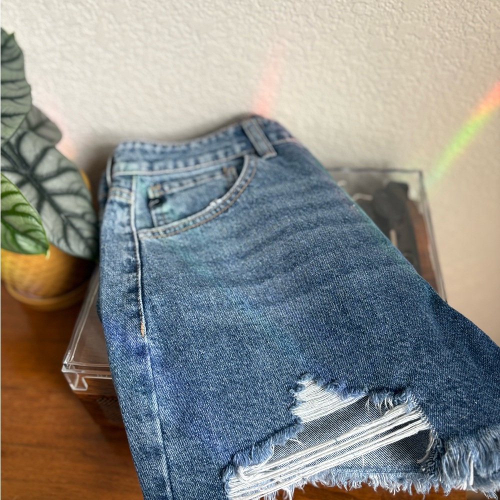 KanCan Dark Blue Denim Shorts